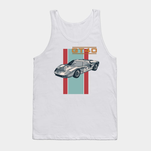 Ford GT40 Tank Top by Joshessel